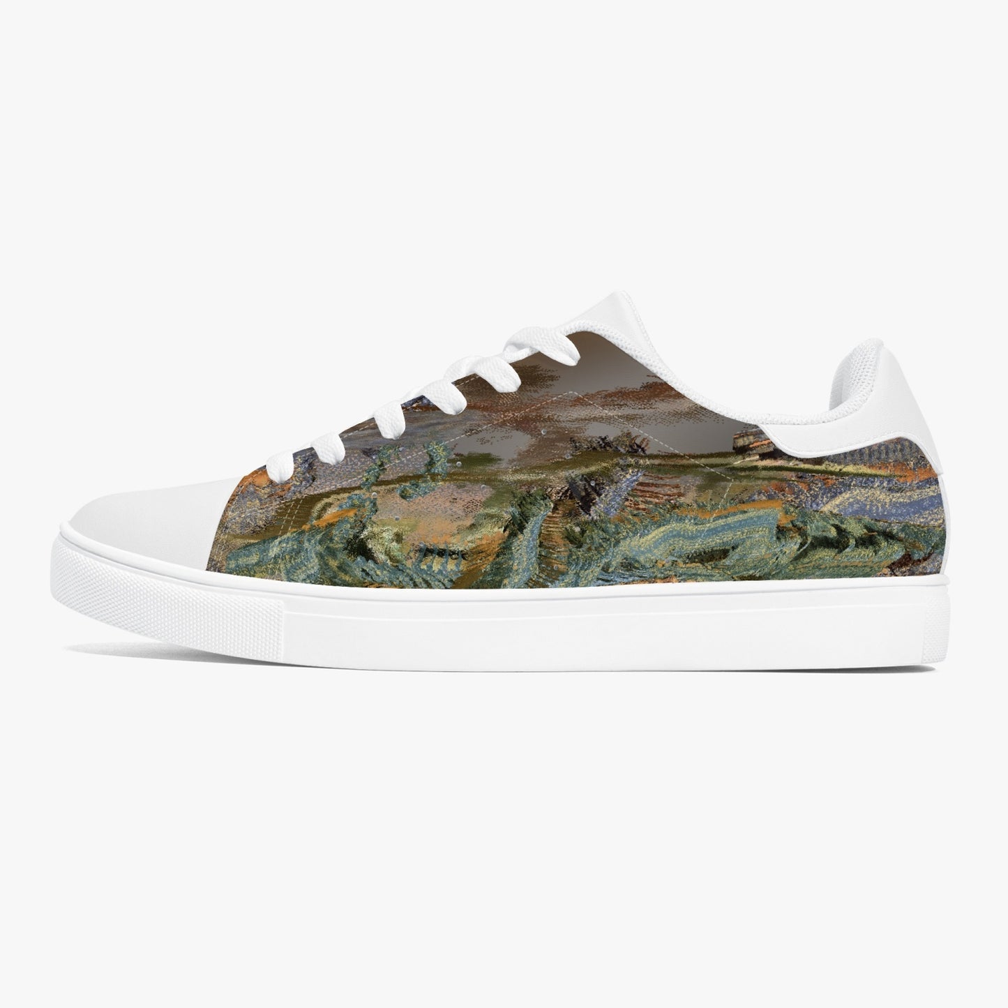 190. Classic Low-Top Leather Sneakers - White/Black BOJr design