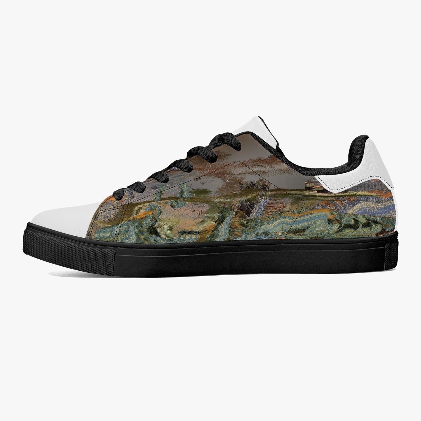 190. Classic Low-Top Leather Sneakers - White/Black BOJr design