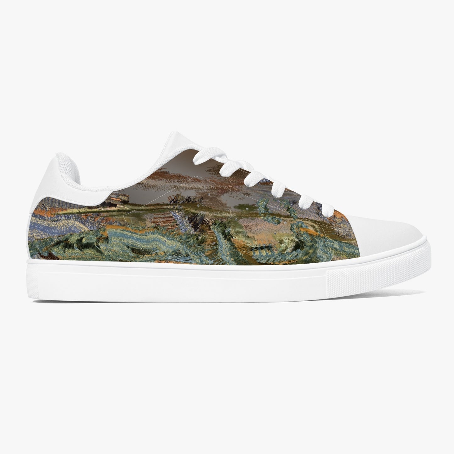 190. Classic Low-Top Leather Sneakers - White/Black BOJr design