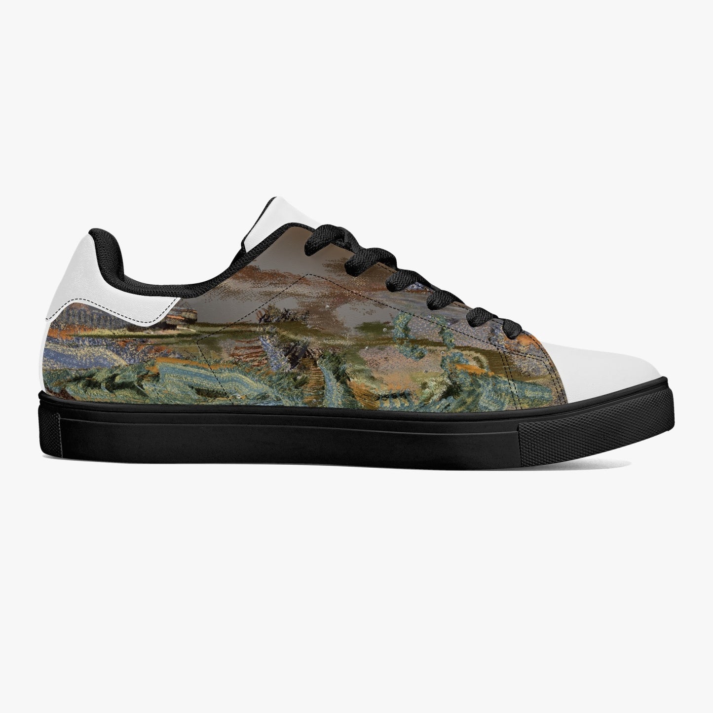 190. Classic Low-Top Leather Sneakers - White/Black BOJr design