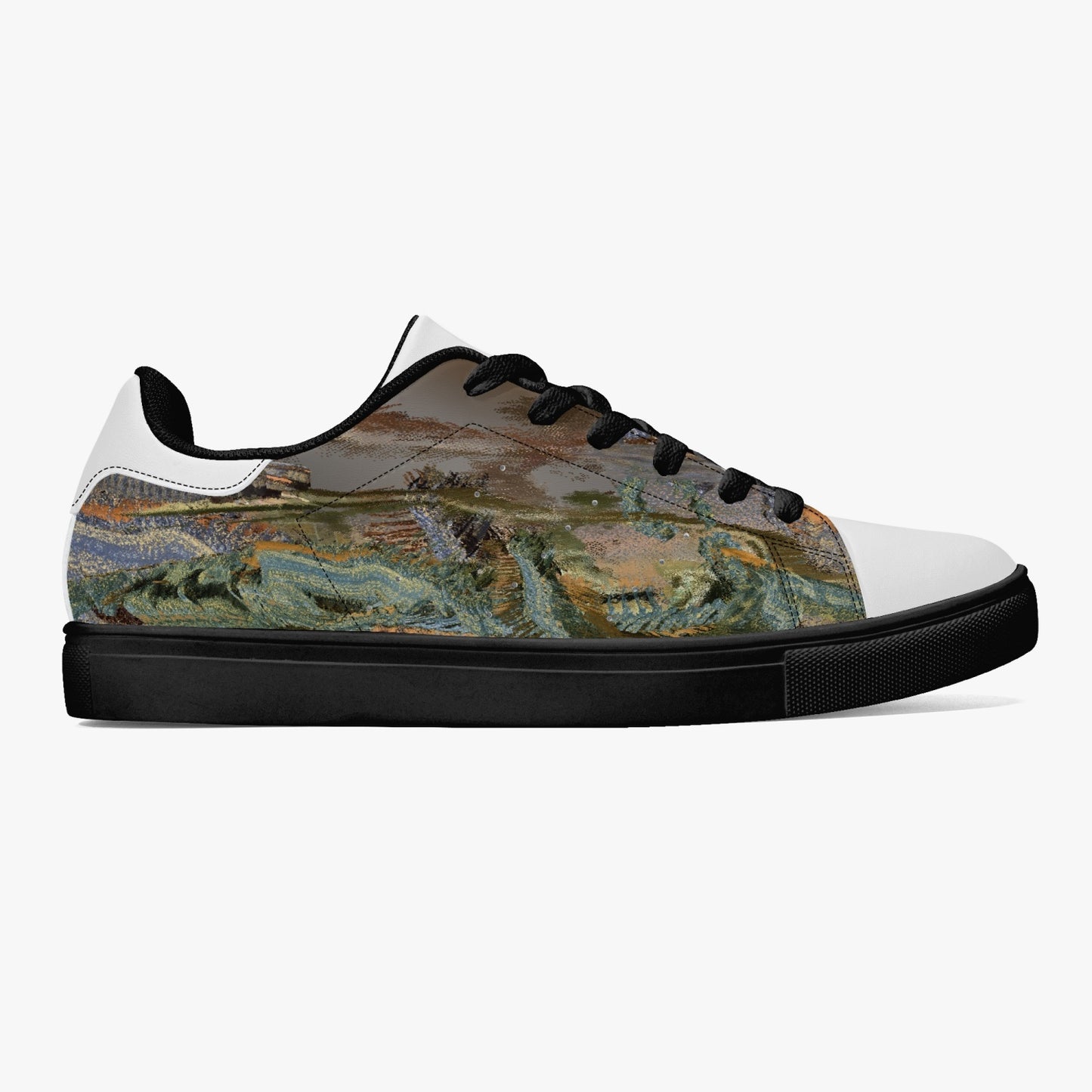 190. Classic Low-Top Leather Sneakers - White/Black BOJr design