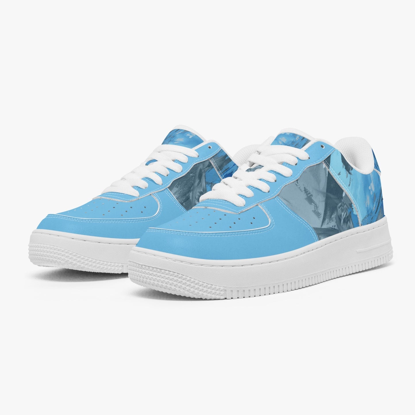 977a. Low-Top Leather Sports Sneakers BOJr design