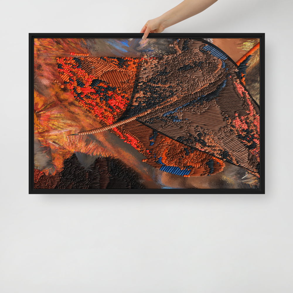 BOJRART 131 Framed Canvas Abstract Wall Art