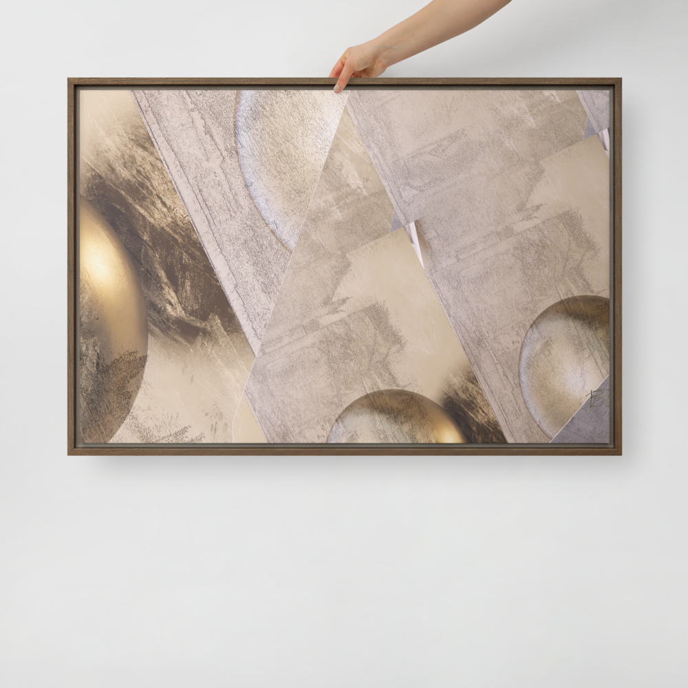 BOJRART 130 Framed Canvas Abstract Wall Art
