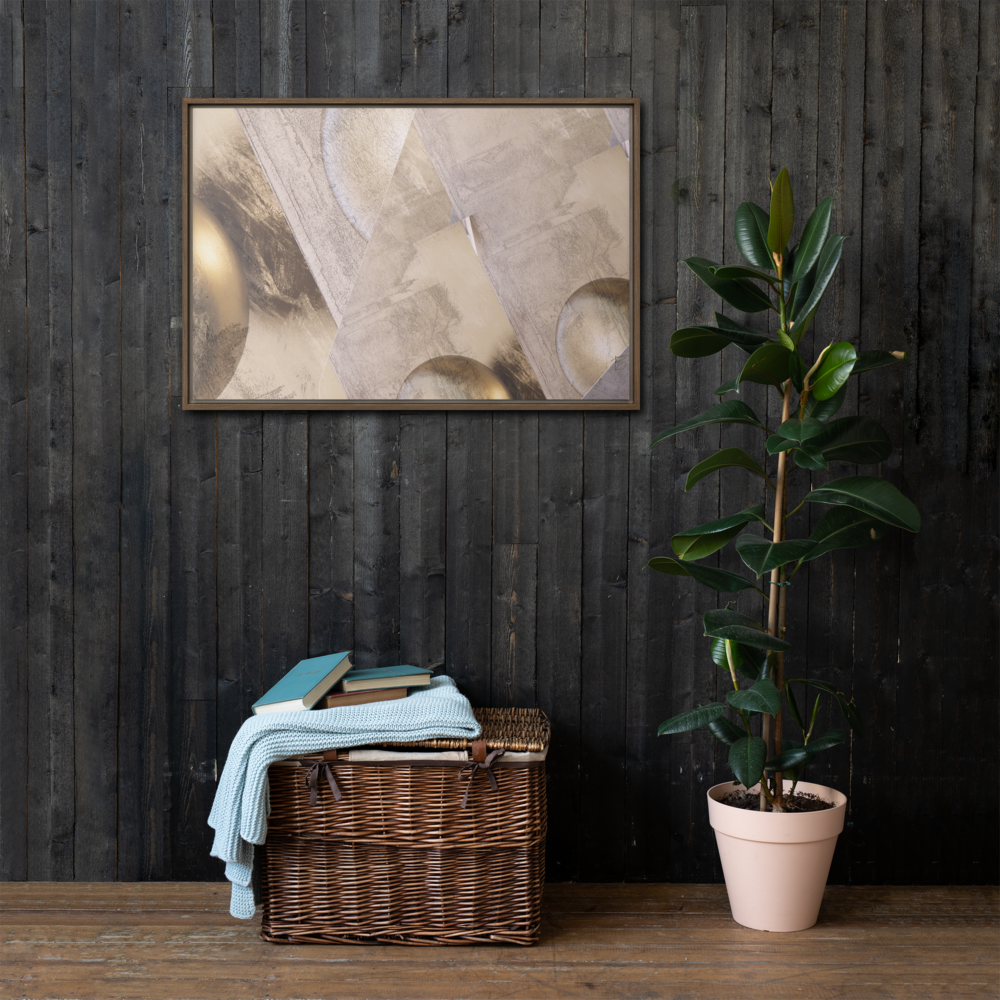 BOJRART 130 Framed Canvas Abstract Wall Art