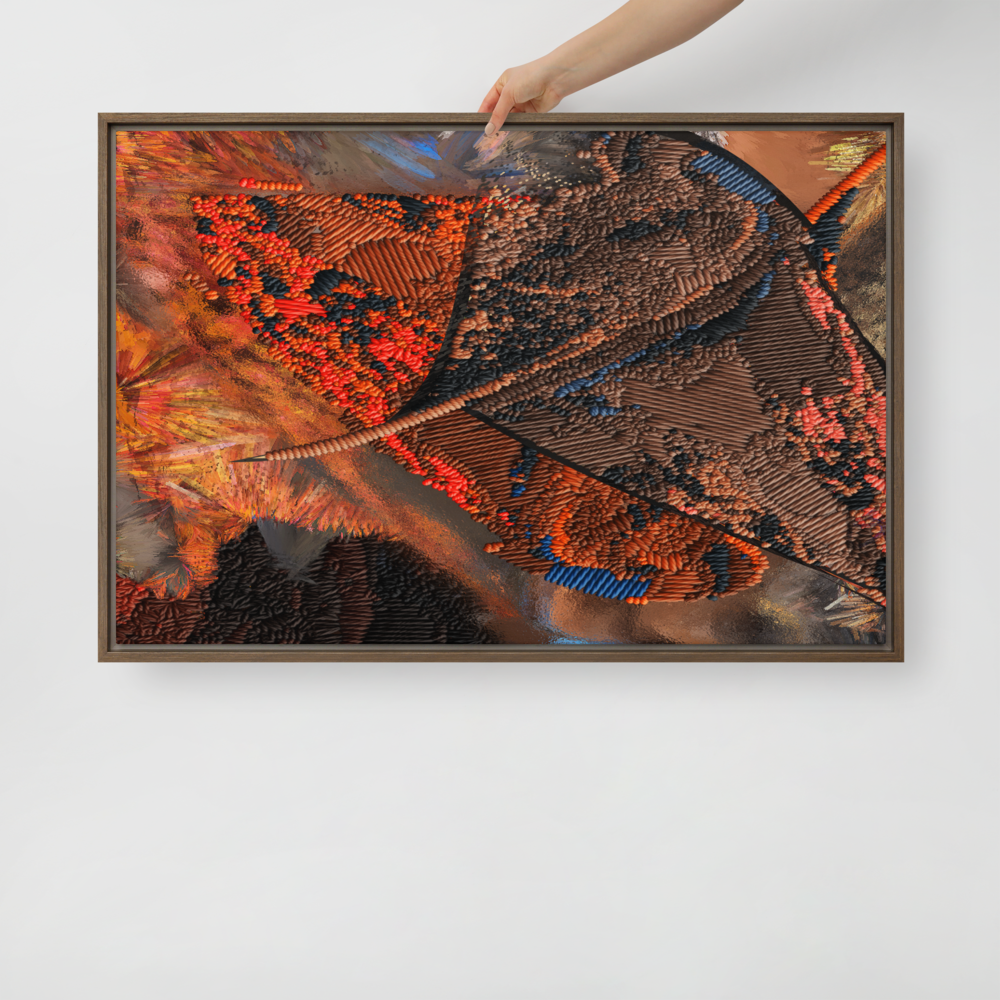 BOJRART 131 Framed Canvas Abstract Wall Art