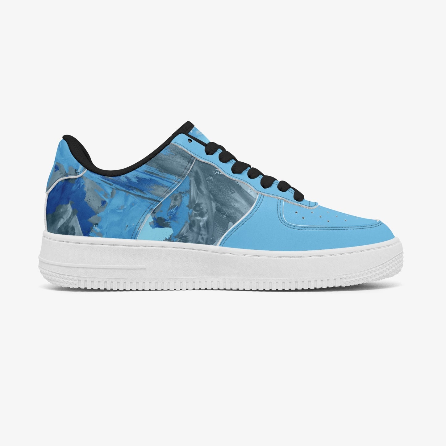 977a. Low-Top Leather Sports Sneakers  BOJr design