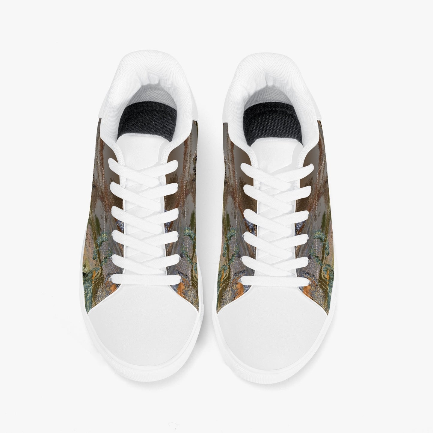 190. Classic Low-Top Leather Sneakers - White/Black    BOJr design