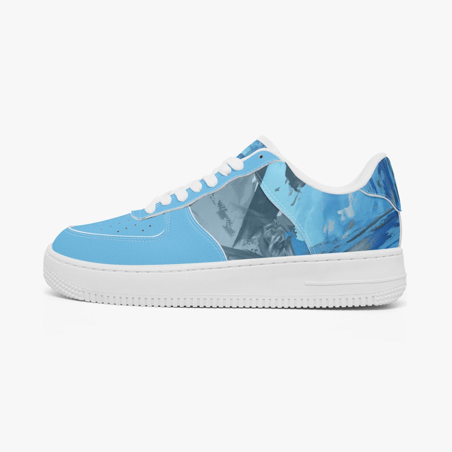 977a. Low-Top Leather Sports Sneakers  BOJr design