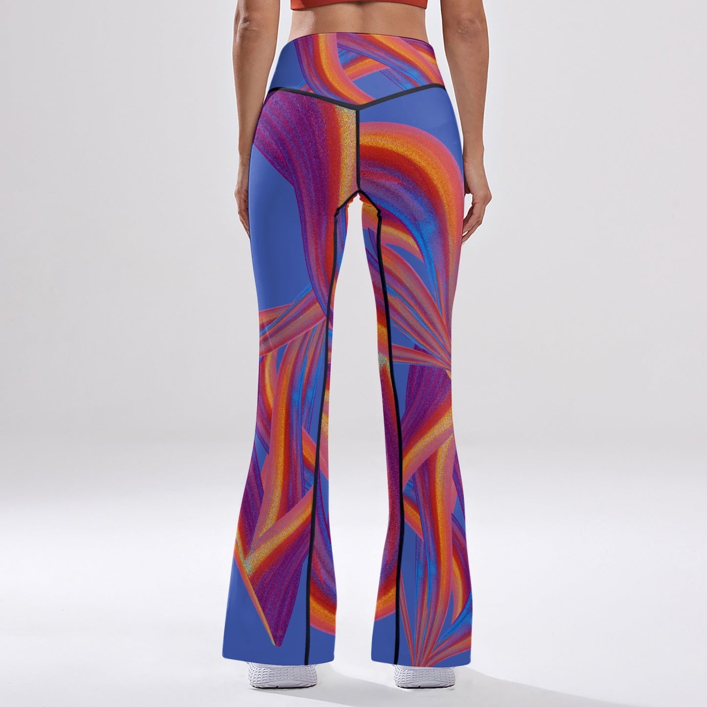 1126. High-rise Bell-bottoms Yoga Pants    BOJr design