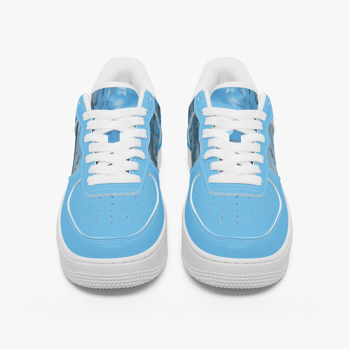 977a. Low-Top Leather Sports Sneakers  BOJr design